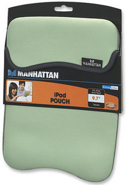 Manhattan iPad Pouch Blau, Grün