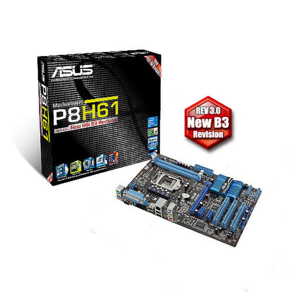 ASUS P8H61 Intel H61 Socket H2 (LGA 1155) ATX motherboard