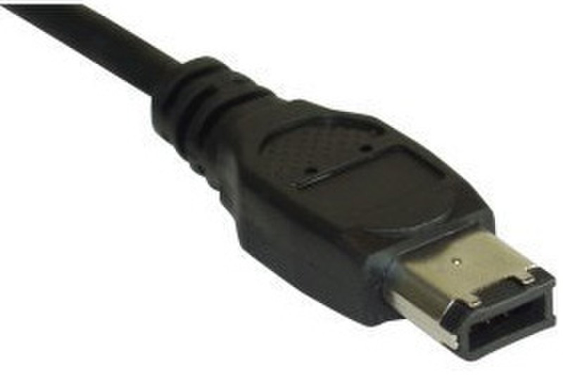 InLine 34025 25m Black firewire cable