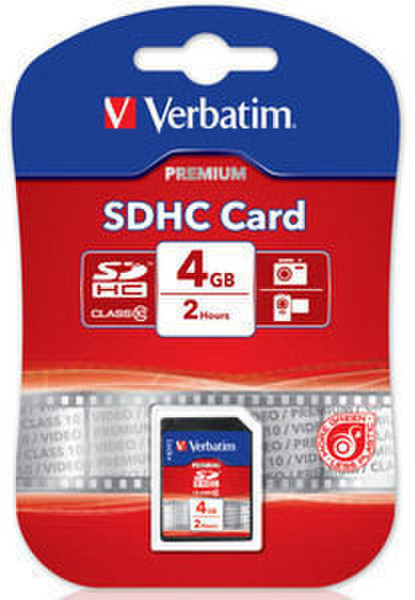 Verbatim SDHC 4GB 4GB SDHC Class 10 memory card
