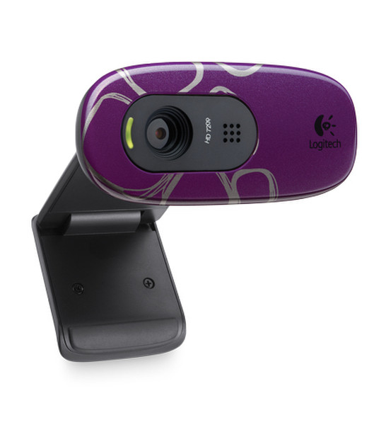 Logitech C270 3MP 1280 x 720Pixel USB 2.0 Schwarz, Violett