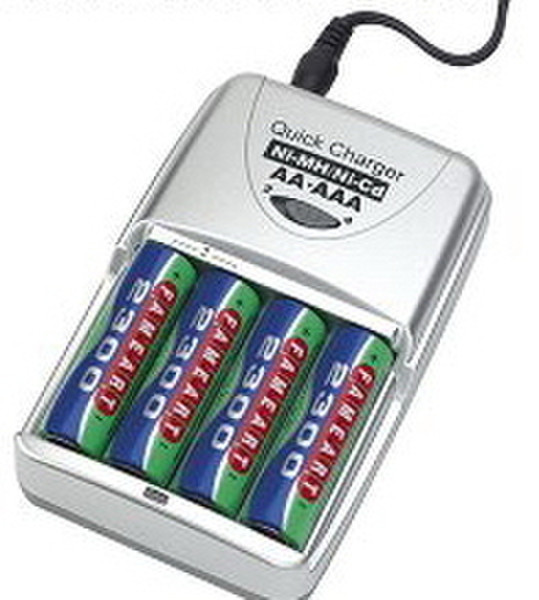 Fameart PC70 Fast Charger inc 4 AA 2300mAh Ni-MH Batteries
