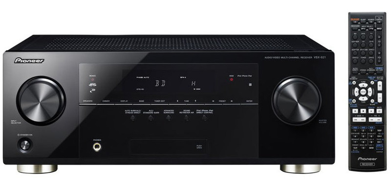 Pioneer VSX-821-K 130W 5.1 Surround 3D Black AV receiver