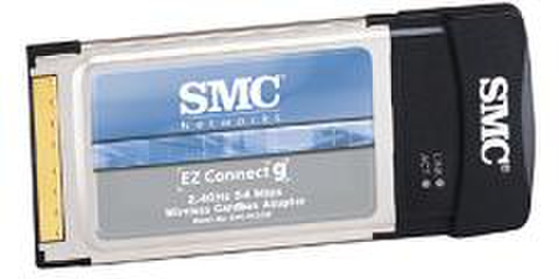 SMC 802.11g 2.4GHz 54Mbps Wireless Cardbus Adapter 54Mbit/s networking card