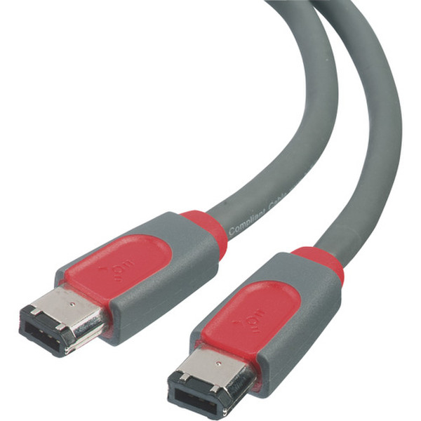 Belkin Cable 6 pin to 6 pin 1.8м Серый FireWire кабель