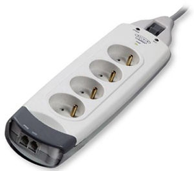 Belkin 4-Socket SurgeMaster®, with Telephone Protection 4розетка(и) 250В 2м Белый сетевой фильтр