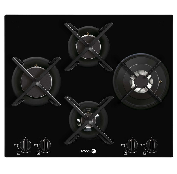 Fagor CFI-4GLSTABUT built-in Gas Black hob