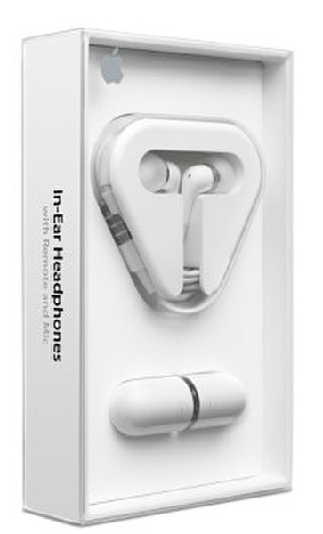 Telekom In-Ear Headphones with Remote and Mic Circumaural Ear-hook White