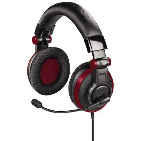 Hama 00051828 USB Binaural Kopfband Rot Headset