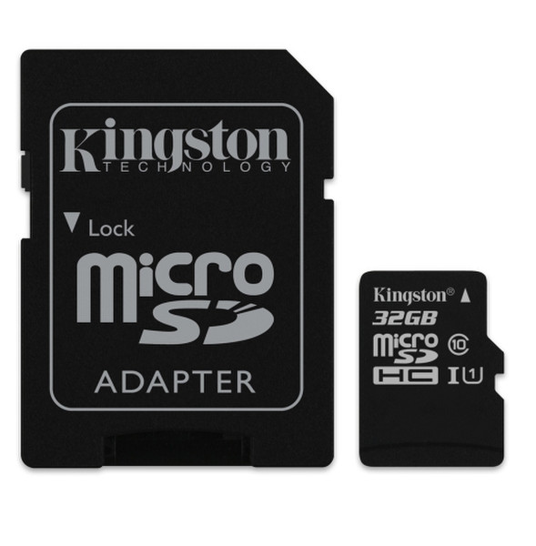 Kingston Technology SDC10/32GB 32GB MicroSDHC Flash Klasse 10 Speicherkarte