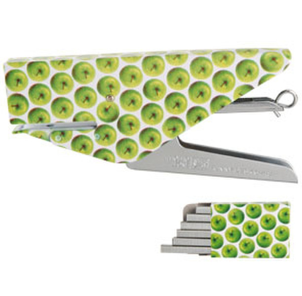 Funny desk Green Apple Green,White stapler