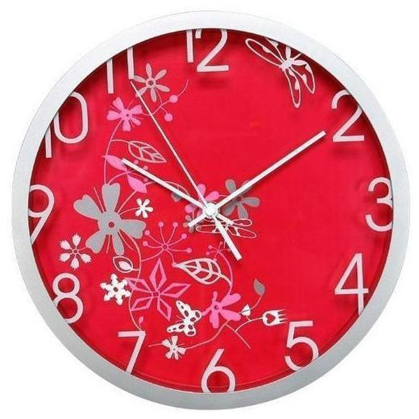 Metodo V150402 Quartz wall clock Circle Grey,Red wall clock