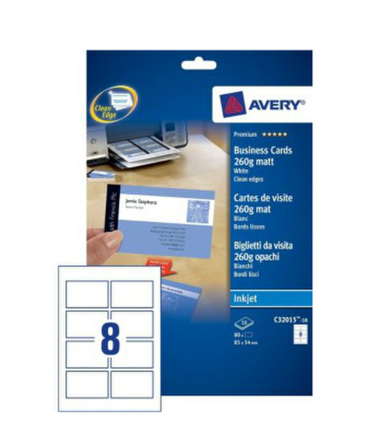Avery C32015-10 визитная карточка