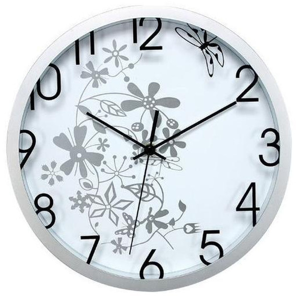 Metodo V150403 Quartz wall clock Circle Grey,White wall clock