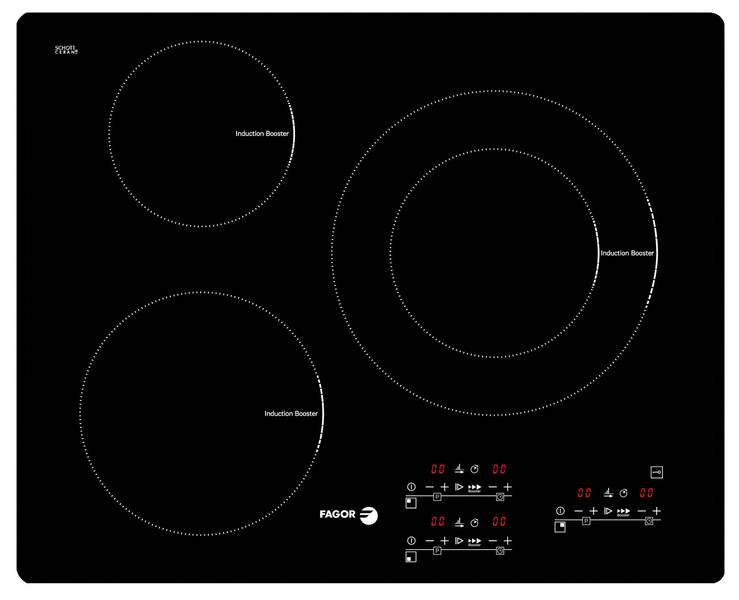 Fagor IF-33 AS built-in Electric induction Black hob