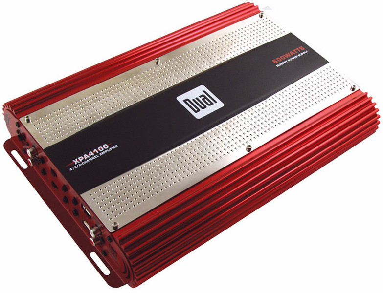 Dual XPA4100 4.0 Car Wired Red audio amplifier