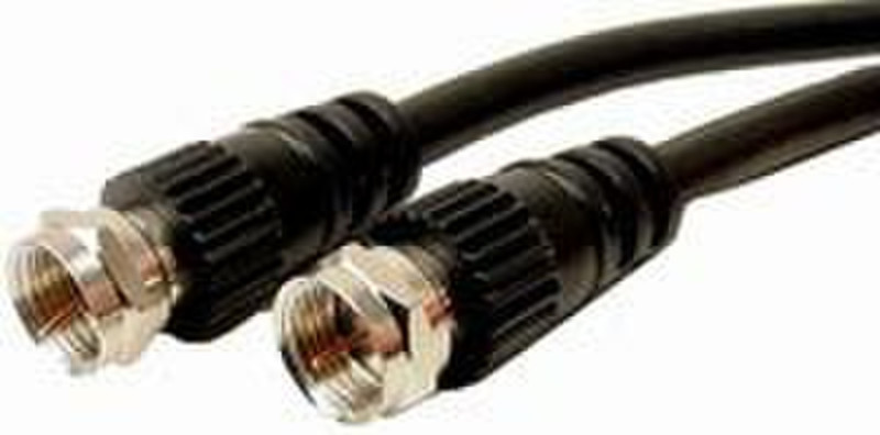 Cables Unlimited RG59 TV F Type Male to Male 6 ft 1.83m F F Black
