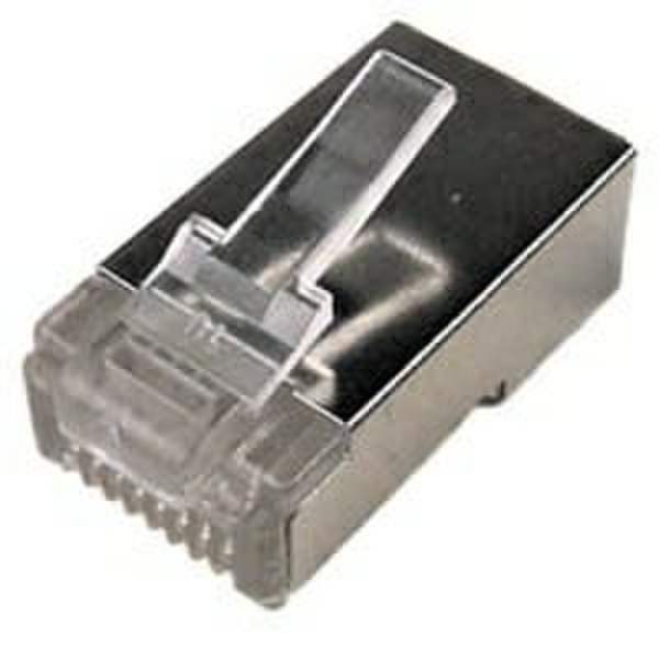 Cables Unlimited Shielded RJ45 Connecter 1 Stainless steel,Transparent
