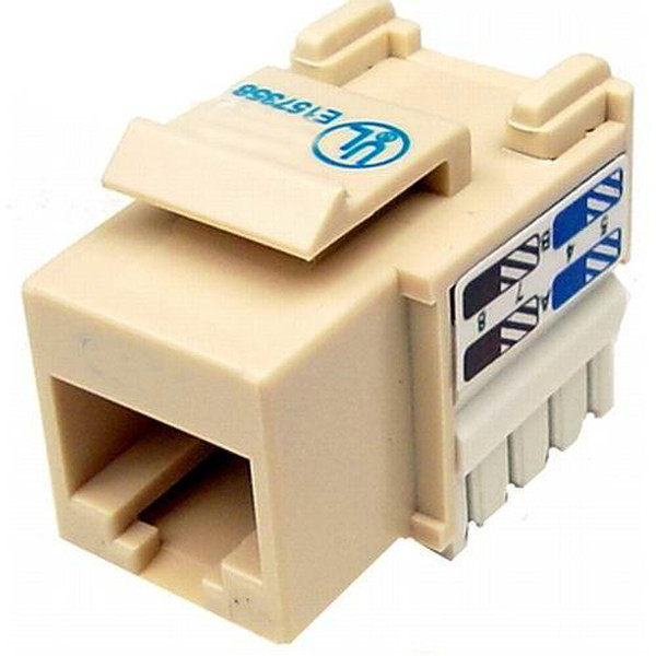 Cables Unlimited CAT5e Toolless Keystone Jack 1 Ivory