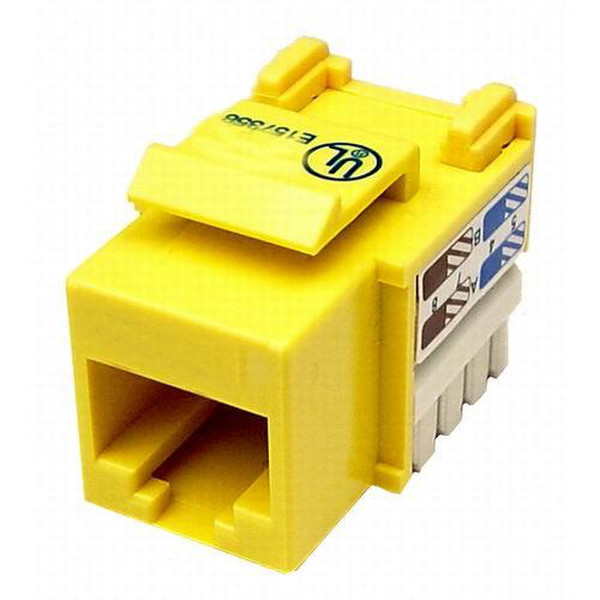 Cables Unlimited CAT5e Toolless Keystone Jack 1 Yellow