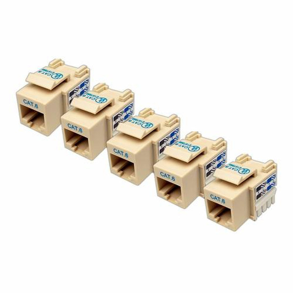Cables Unlimited CAT-6 Keystone Jack 5-Packs Ivory