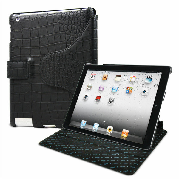Muvit iPad 2 PU Snow Clip case Croco Black