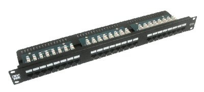 Lynx Patch panel 24port UTP cat6 block 110 wire Black 1U патч-панель