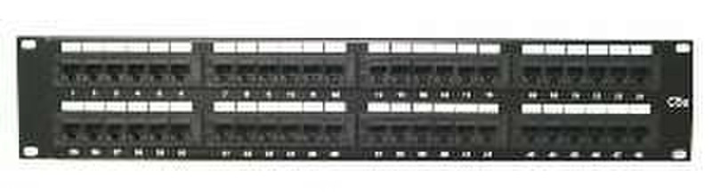 Lynx Patch panel 48port UTP cat5E block 110 Black 2U патч-панель