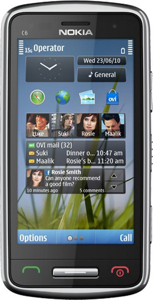 Nokia C6-01 Черный, Cеребряный