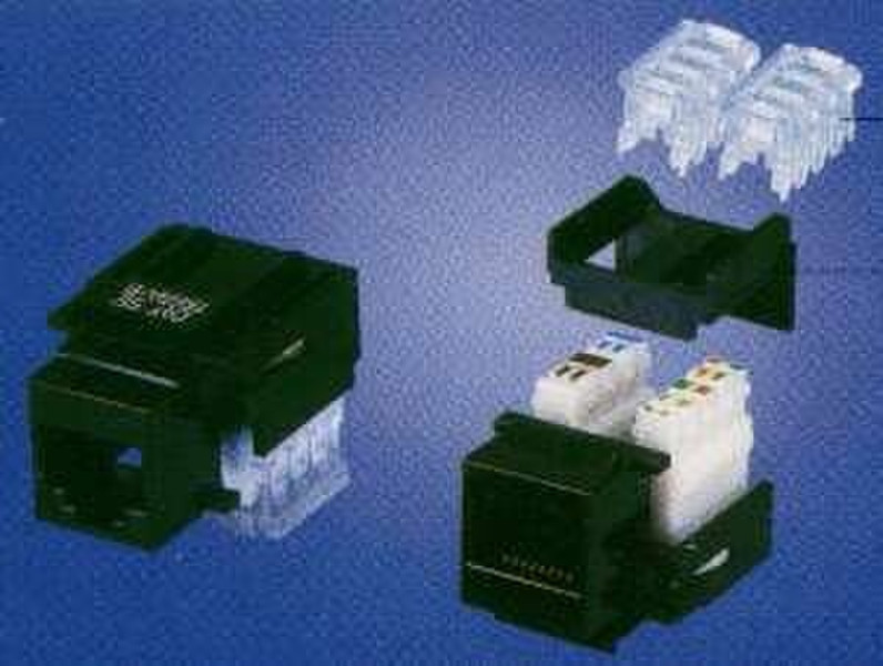Lynx Keystone UTP cat5E clamp type110 Black Black cable interface/gender adapter