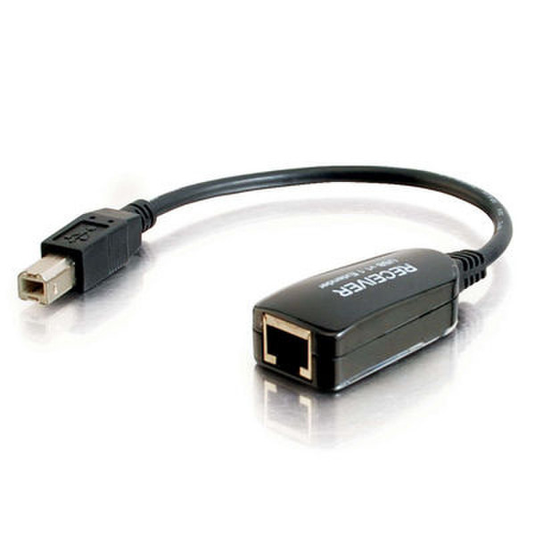 C2G 29353 RJ45 Female USB B Male Черный кабельный разъем/переходник