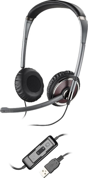 Plantronics Blackwire C420-M USB Binaural Kopfband Schwarz Headset