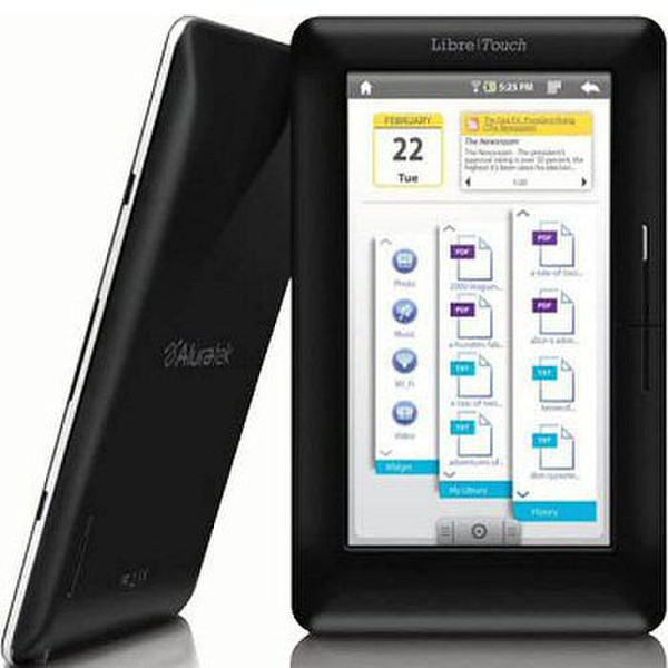 Aluratek AEBK08FB 7" Touchscreen Wi-Fi Black e-book reader