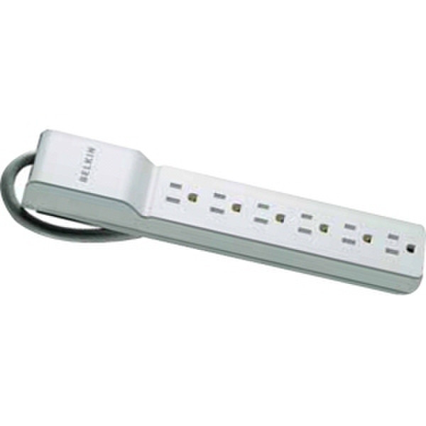 Belkin BE106001-06TAA 6AC outlet(s) 120V 1.8m Weiß Spannungsschutz