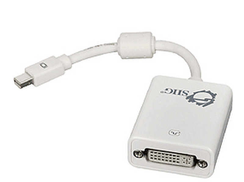 Siig CB-DP0A11-S1 Mini DisplayPort 24-pin DVI-D Weiß Kabelschnittstellen-/adapter