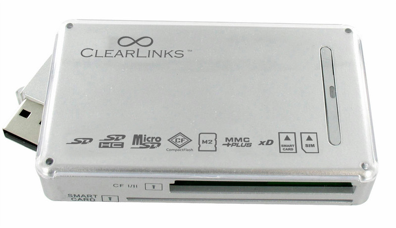 CP Technologies CL-UC-200 USB 2.0 Silber Kartenleser