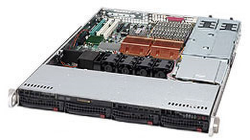 Supermicro 815TQ-R700CB Rack 750W Black computer case