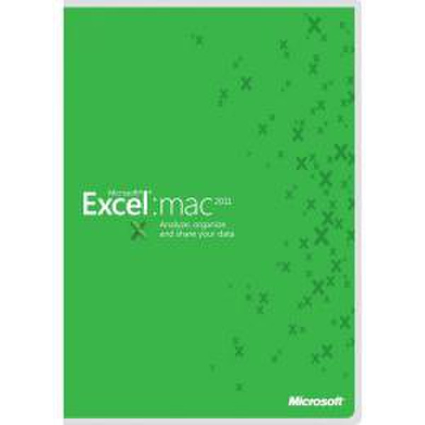 Microsoft Excel:mac 2011, 1u, GOV