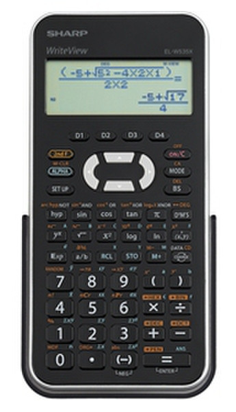 Sharp EL-W535XBSL Tasche Wissenschaftlicher Taschenrechner Schwarz