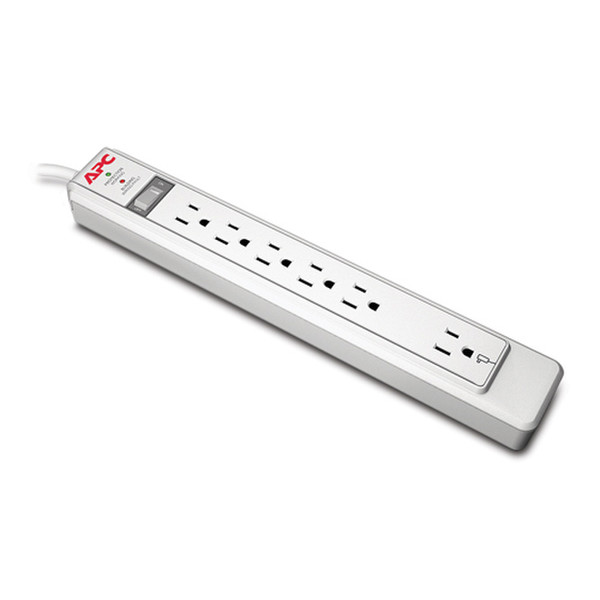 APC P6N 6AC outlet(s) 120V 1.22m White surge protector