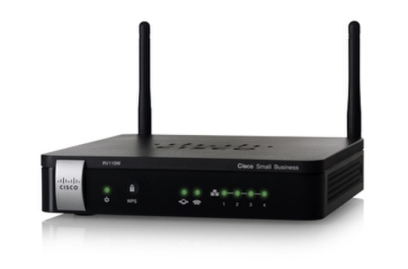 Cisco RV110W Schnelles Ethernet Schwarz WLAN-Router