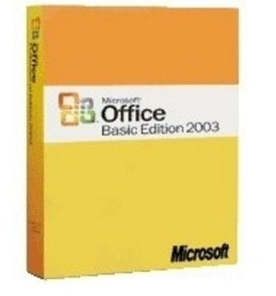 Microsoft Office Basic Edition 2003, Win32, 3pk, CD, w/SP2, CZ 1пользов. CZE