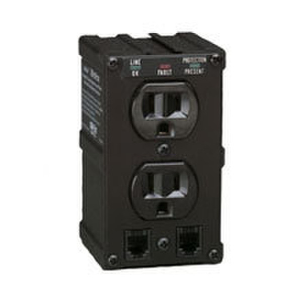 Tripp Lite ULTRAFAX 2AC outlet(s) 125V Black surge protector