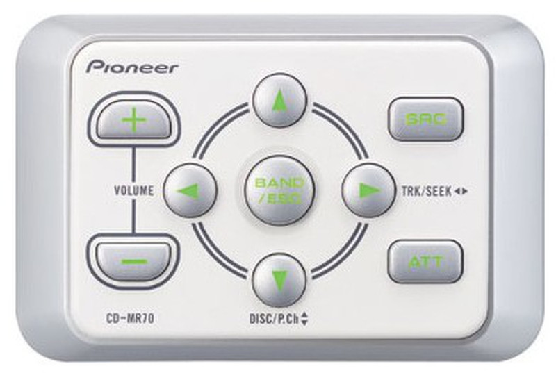 Pioneer CD-MR70 Нажимные кнопки Cеребряный пульт дистанционного управления