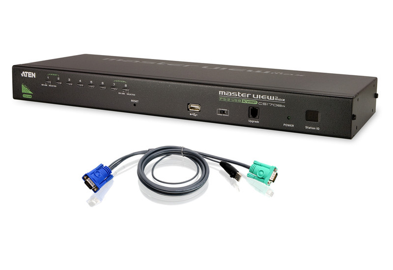 Aten CS1708AUKIT 1U Черный KVM переключатель