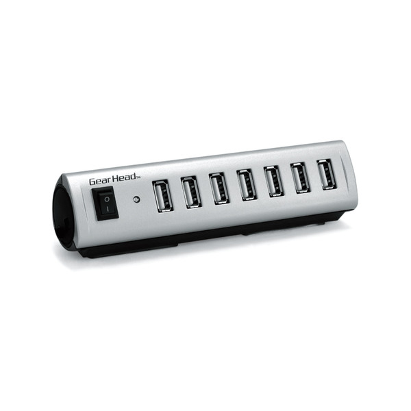 Gear Head Energy Saving 7-Port USB 2.0 Hub