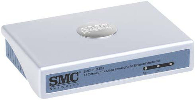 SMC EZ Connect™ Powerline to Ethernet Adapter 14Mbit/s networking card