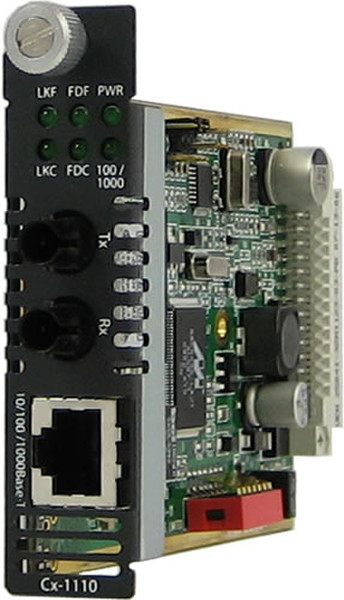 Perle C-1110-S2ST10 Внутренний 1000Мбит/с 1310нм Multi-mode,Single-mode сетевой медиа конвертор