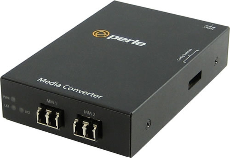 Perle S-1000MM-M2LC05 1000Мбит/с 850нм Multi-mode сетевой медиа конвертор