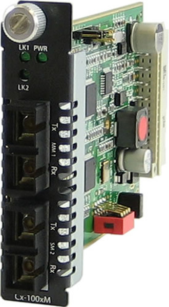 Perle C-100MM-S2SC20 Eingebaut 100Mbit/s 1310nm Multi-Modus, Einzelmodus Netzwerk Medienkonverter